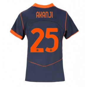 Lacne Ženy Futbalové dres Inter Milan Manuel Akanji #25 2025-26 Krátky Rukáv - Tretina